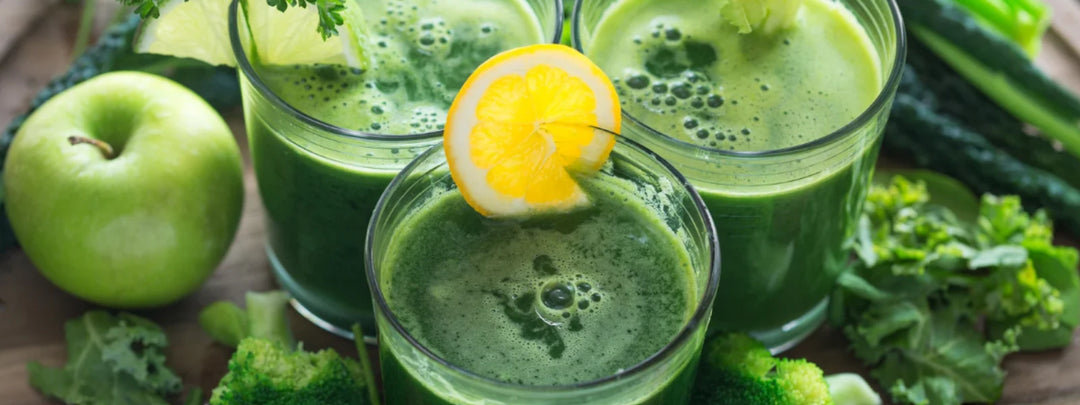 A collection of quality detox supplements with natural ingredients on a clean, bright background. 