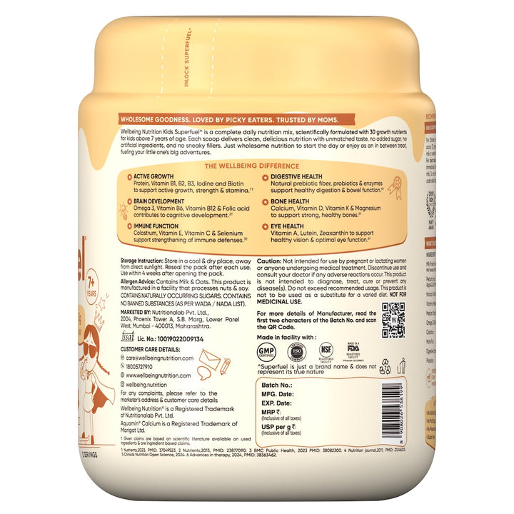 Kids Superfuel | Creamy Vanilla | Nutrition Mix