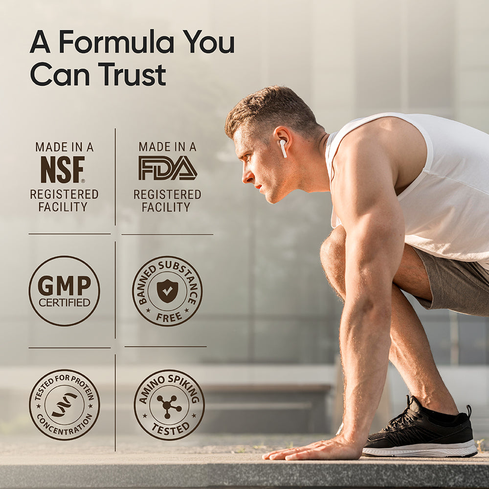 Whey Protein Isolate + Concentrate 24g | 1kg| 4B CFU Probiotics | Cappuccino