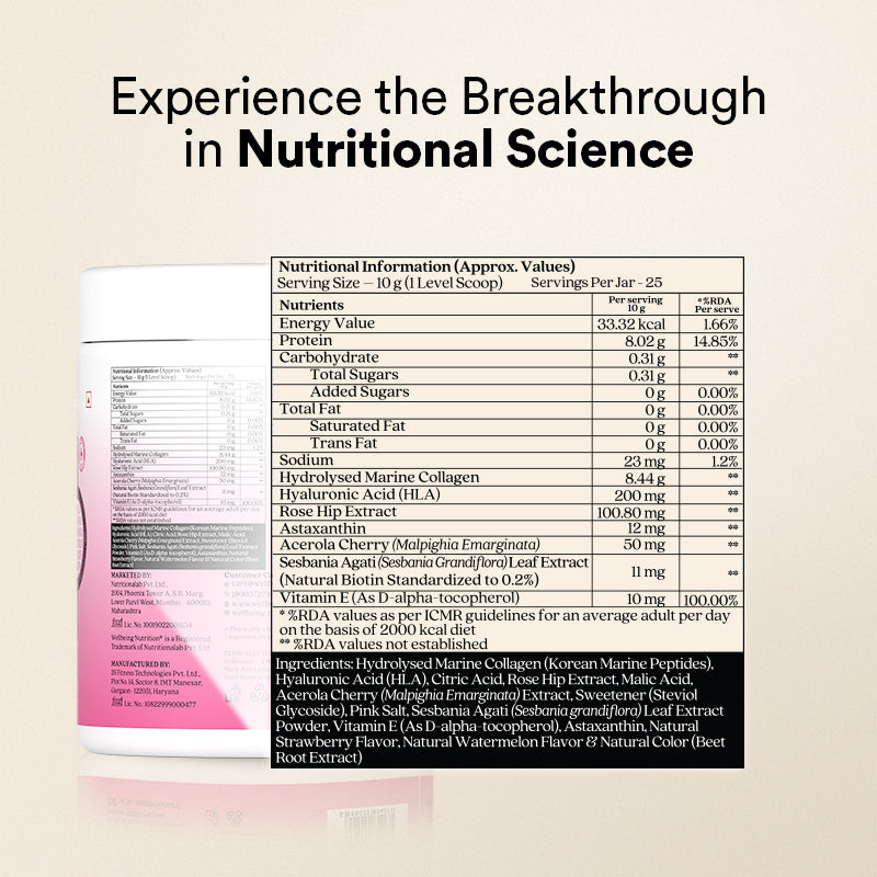 Beauty Collagen Strawberry Watermelon Flavour