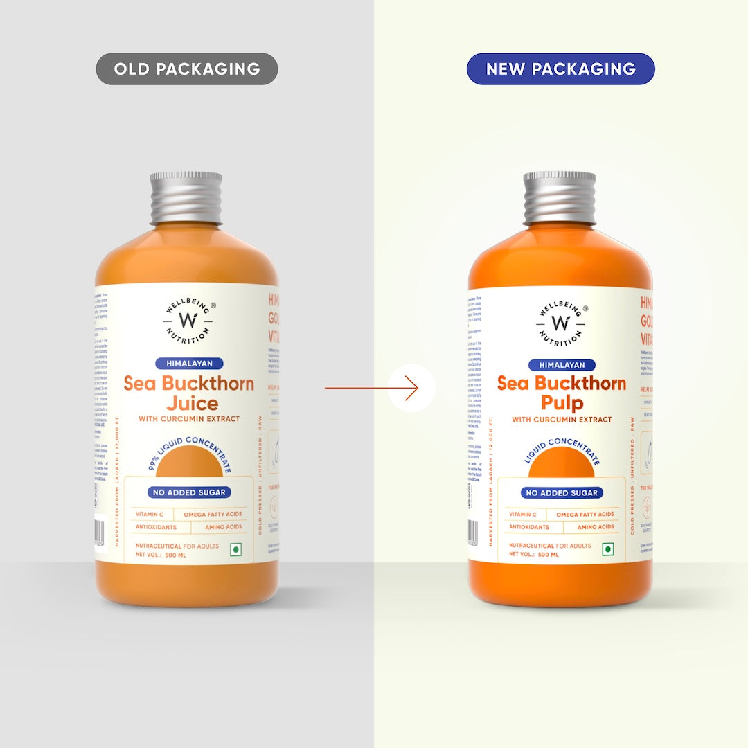 old vs new sea bukthorn packaging 1