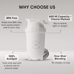 Wellbeing Nutrition Bullet Shaker Gift ( White )