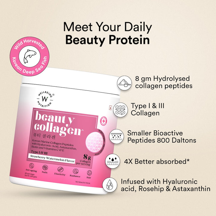 Beauty Collagen Strawberry Watermelon Flavour