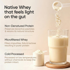 gut friendly whey in glass
