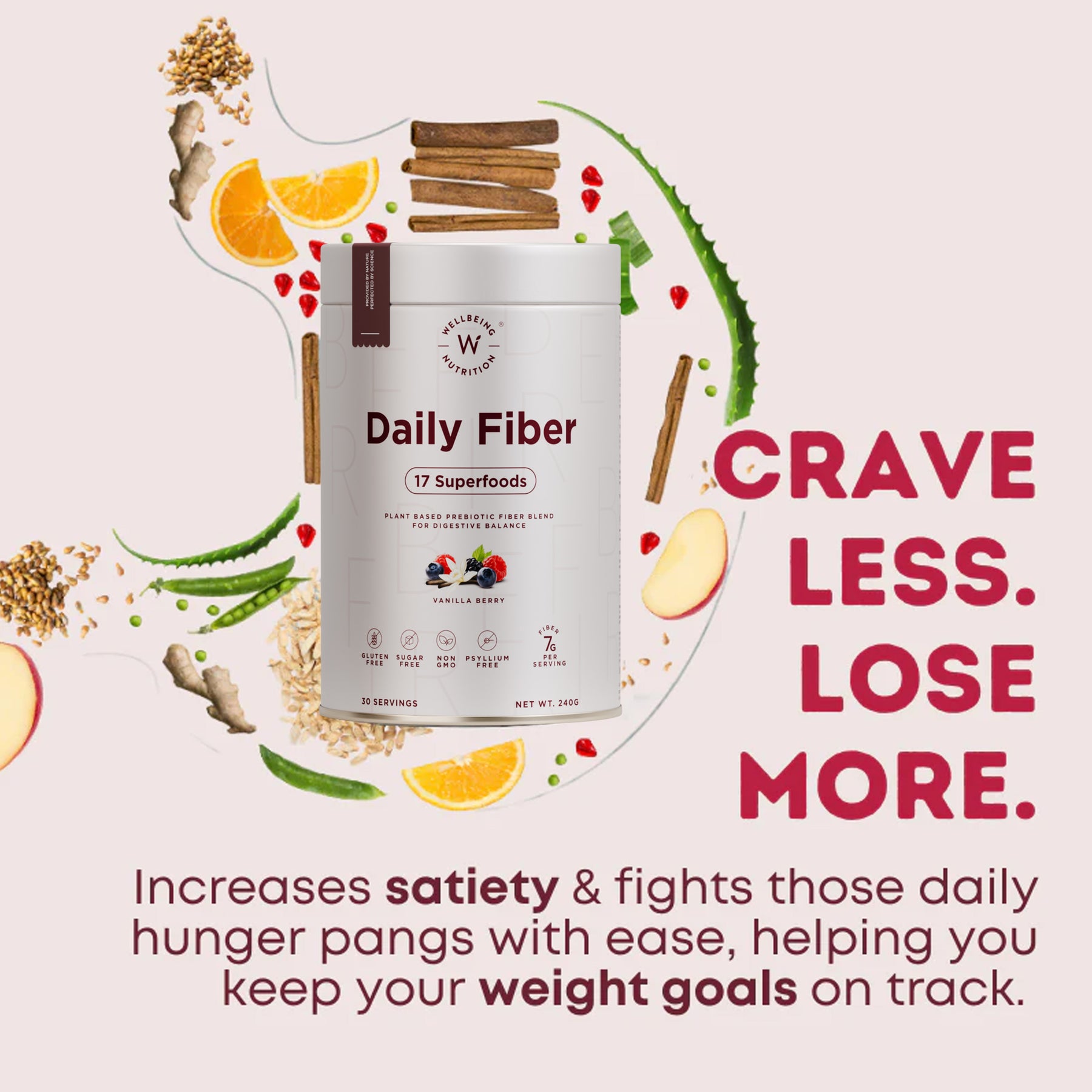Daily Fiber | Vanilla Berry Flavour