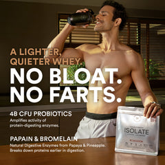 A lighter, quieter whey isolate