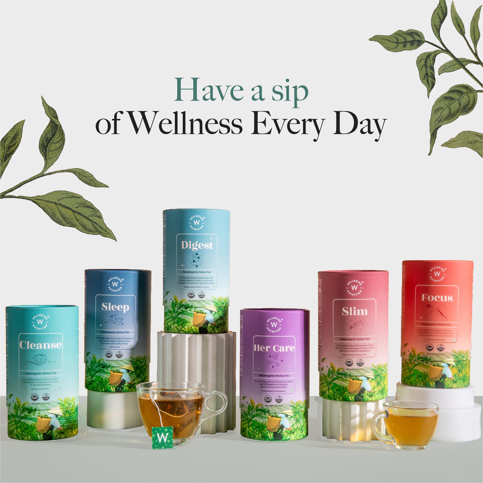 Sleep - Adaptogenic Herbal Tea for Restful Sleep | Wellbeing Nutrition