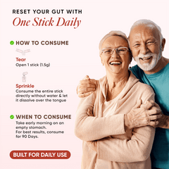 Gut Balance | Leaky Gut &amp; Microbial Balance | For Seniors | 15 Sachets