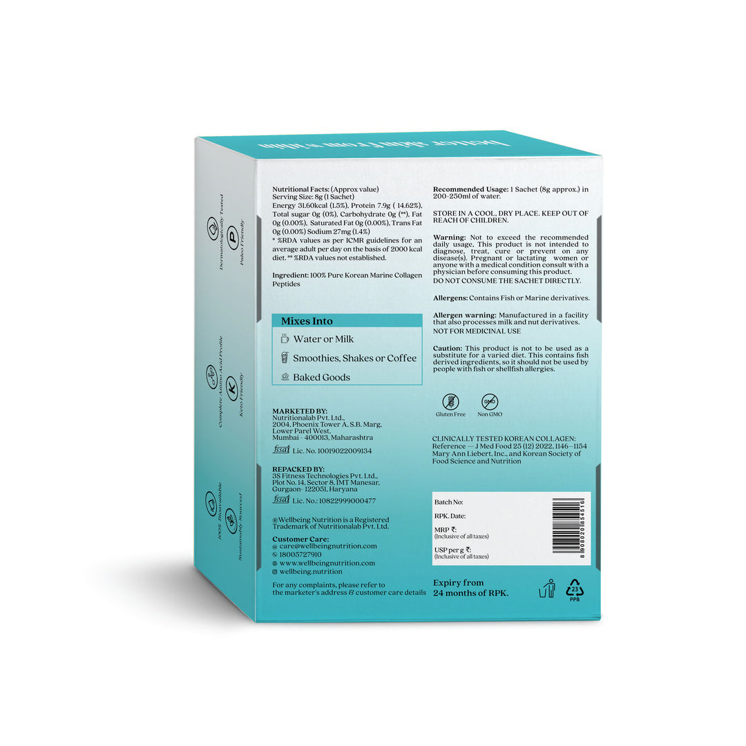 Korean Marine Collagen Peptides Sachets