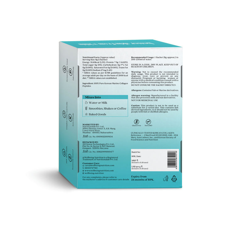 Korean Marine Collagen Peptides Sachets