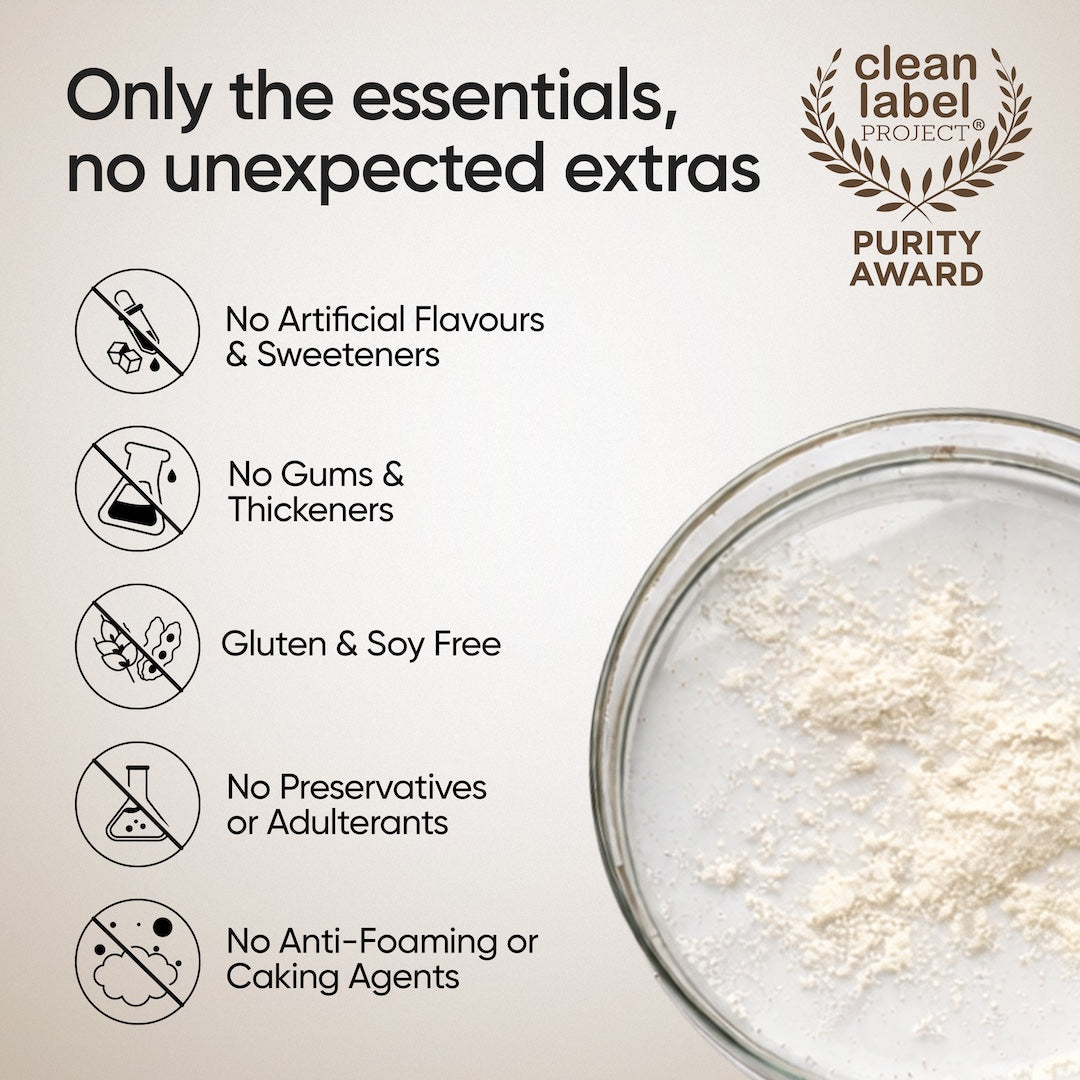 Whey Protein Isolate 31g | 1kg | 4B CFU Probiotics | Unflavoured