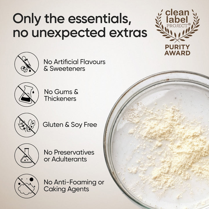 Whey Protein Isolate 26g | 1kg | 4B CFU Probiotics | Bourbon Vanilla