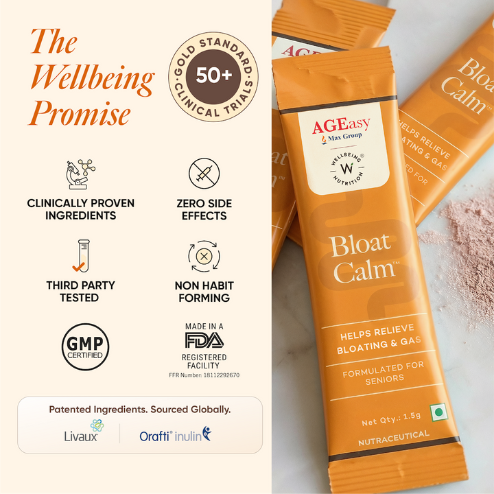 Bloat Calm | Bloating & Gas Relief | For Seniors | 15 Sachets