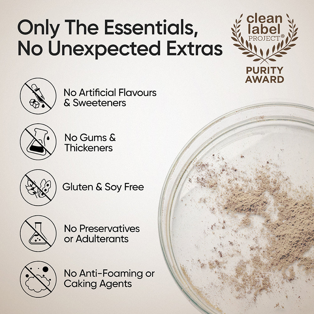 Whey Protein Isolate + Concentrate 24g | 1kg| 4B CFU Probiotics | Cappuccino