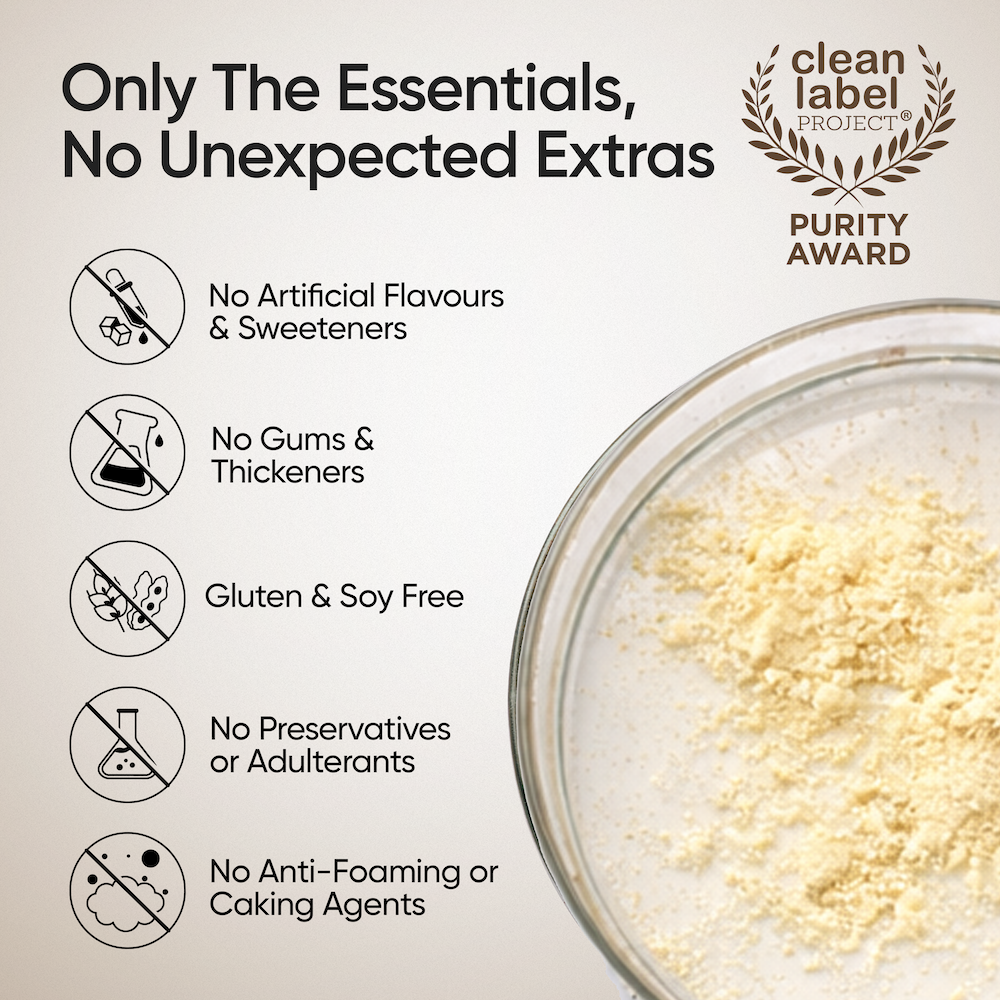 Whey Protein Isolate + Concentrate 24g | 1kg | 4B CFU Probiotics | Mango Flavoured