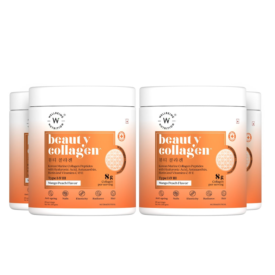 Beauty Korean Marine Collagen Peptides Mango Peach Flavour
