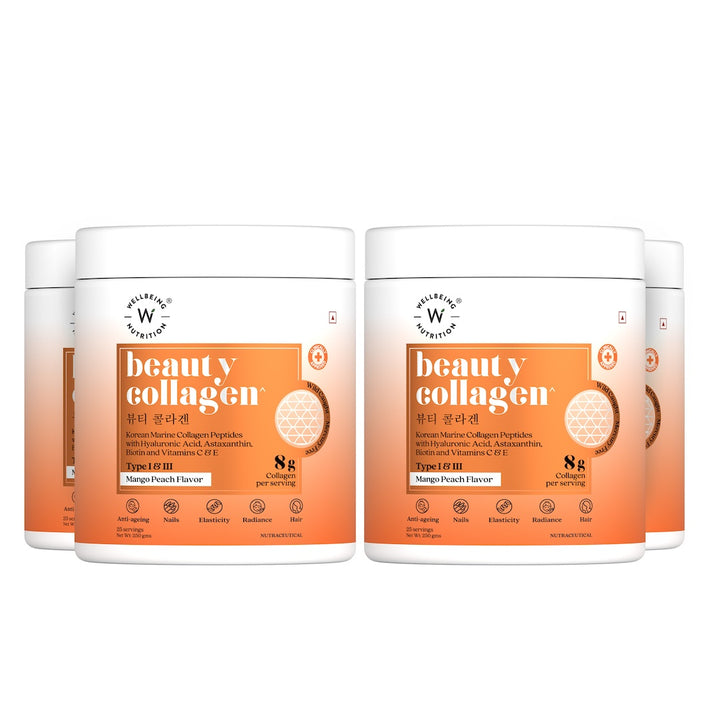 Beauty Korean Marine Collagen Peptides Mango Peach Flavour