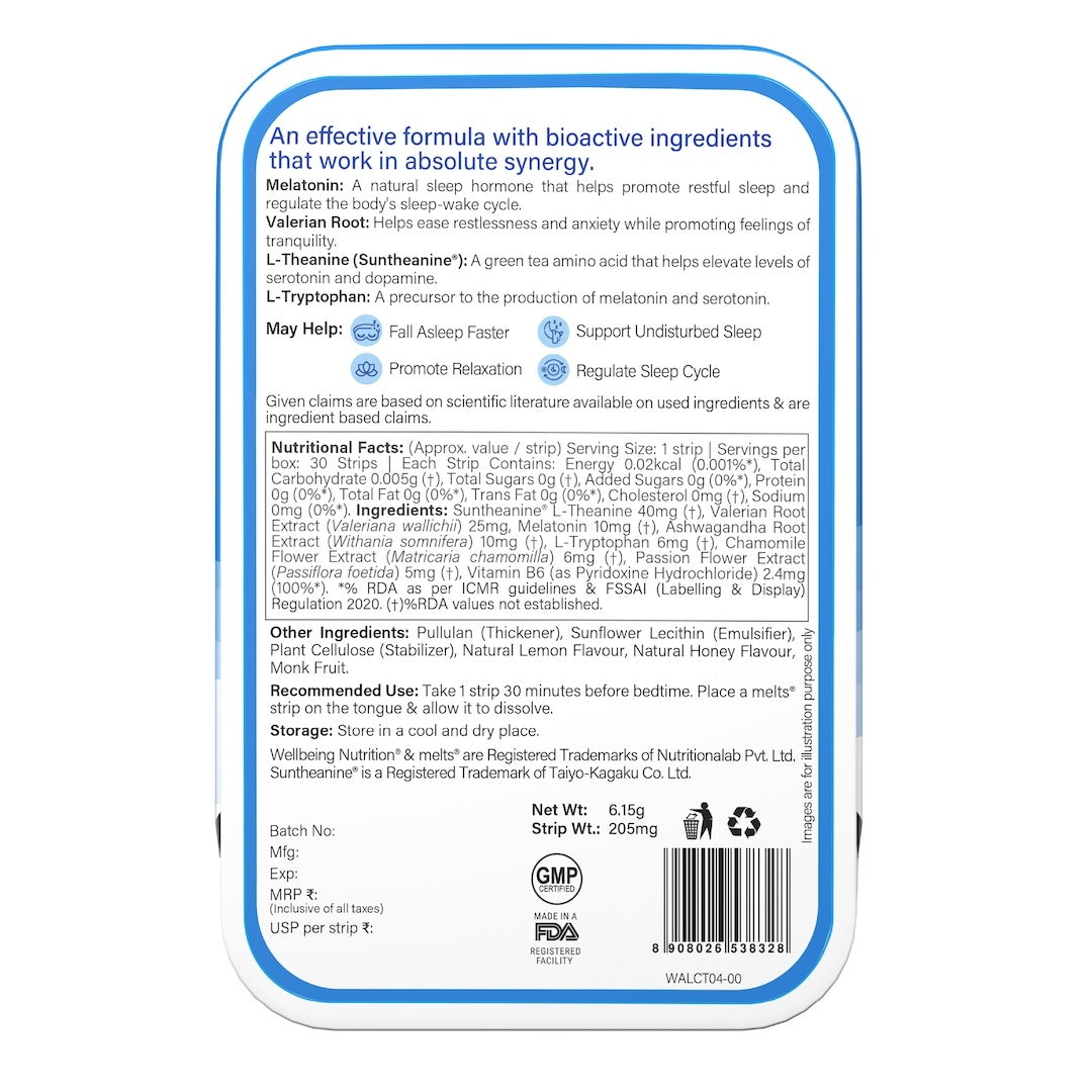 Restful Sleep Melts (10mg)