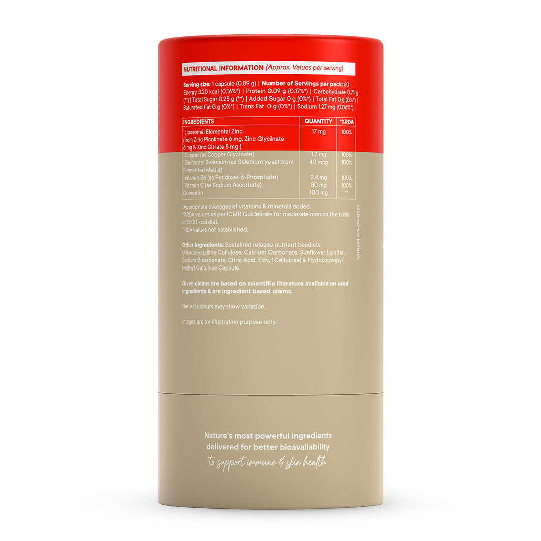 Liposomal Zinc Complex (Chelated) | Pack of 60 Capsules