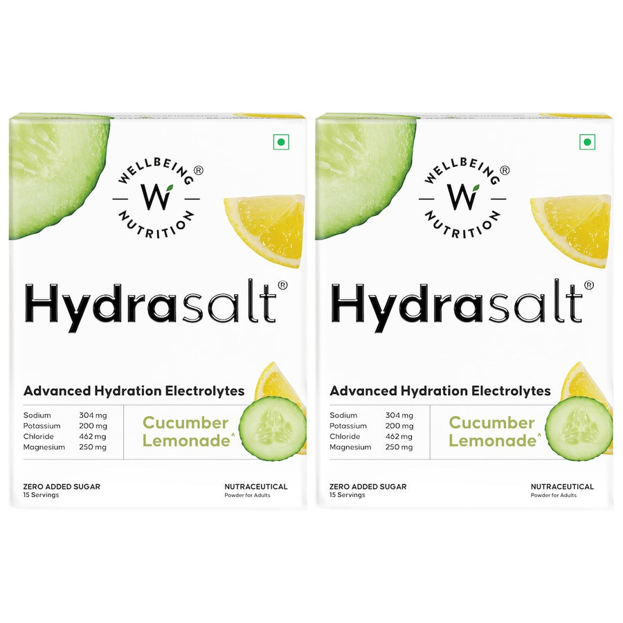 Hydrasalt Cucumber Lemonade - Electrolyte Powder (Pack of 15)