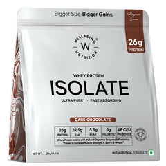Whey Protein Isolate 26g | 1kg | 4B CFU Probiotics | Dark Chocolate