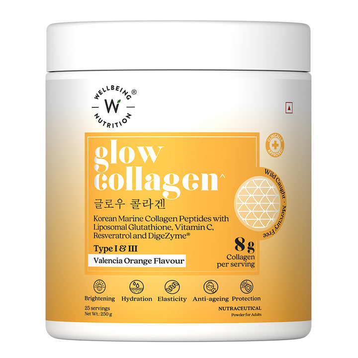glow collagen peptides valencia orange
