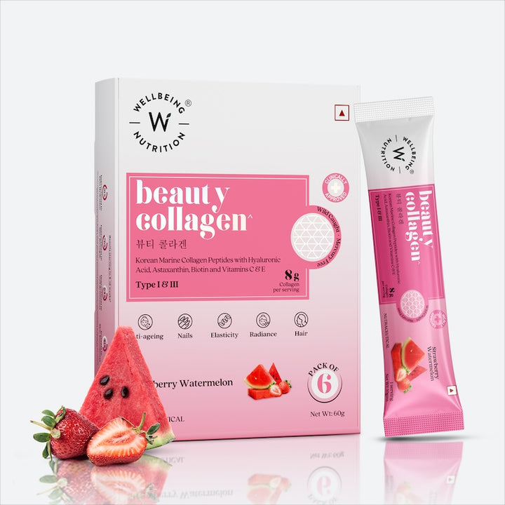 Beauty Collagen Strawberry Watermelon Flavor Sachets