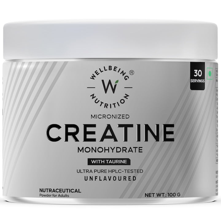 Free Creatine Monohydrate | 100g | 300mg Taurine | Unflavoured