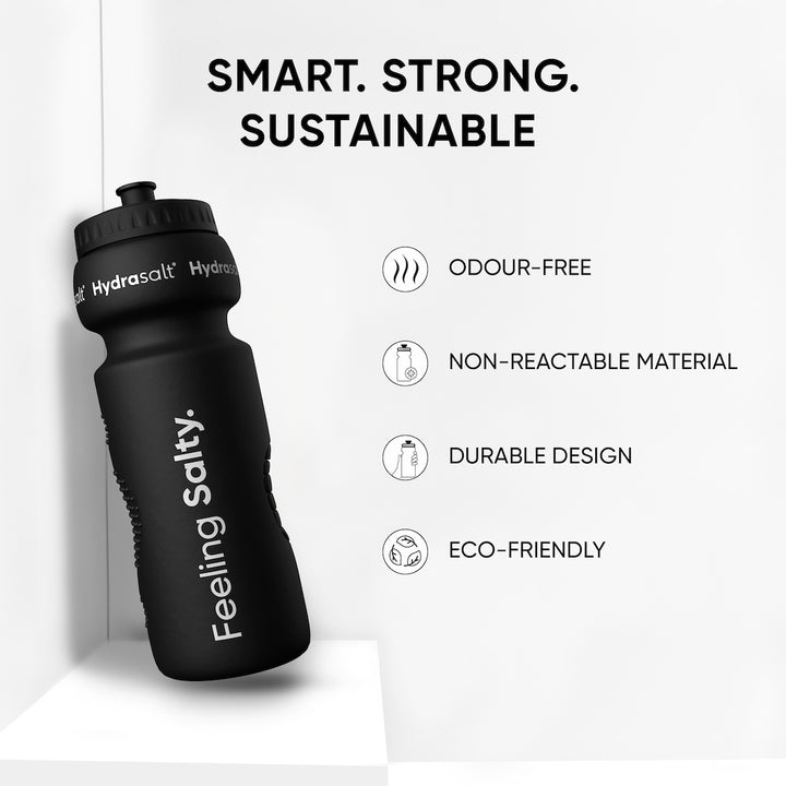 Wellbeing Nutrition Hydrasalt Squeeze Bottle (Black)