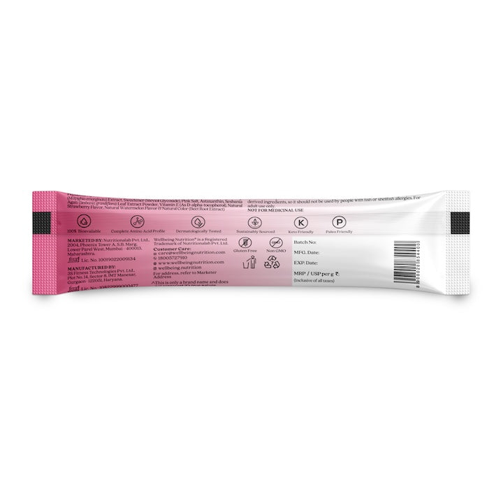 Beauty Collagen Strawberry Watermelon Flavour Single Gift Sachet