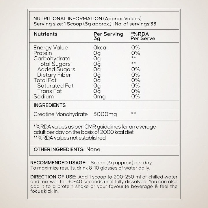 Creatine Monohydrate Unflavored