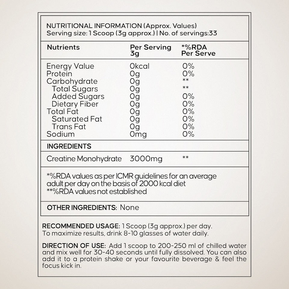 Creatine Monohydrate Unflavored