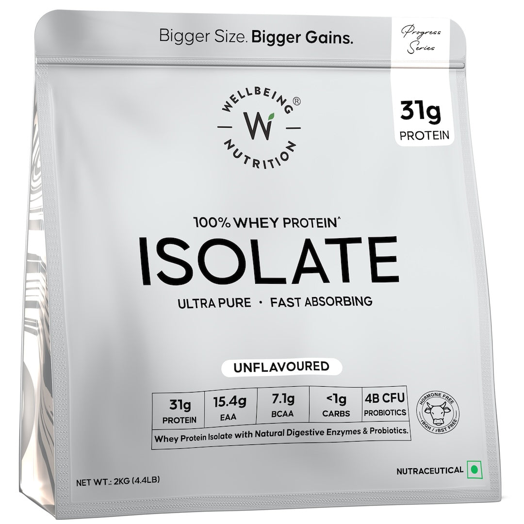 Whey Protein Isolate 31g | 1kg | 4B CFU Probiotics | Unflavoured
