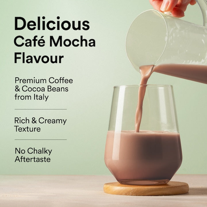 delicious cafe mocha flavour plant protein