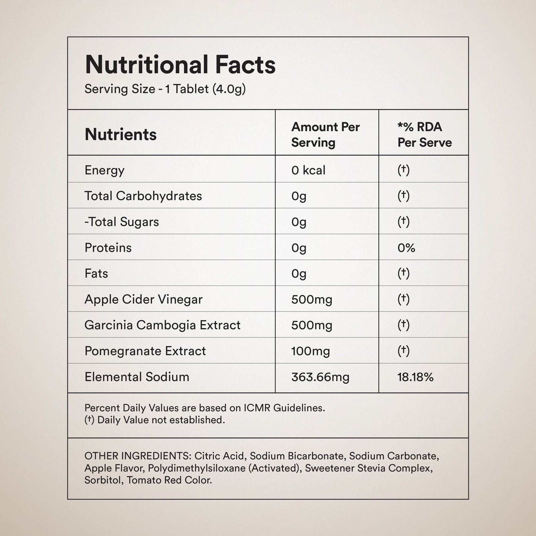 Apple Cider Vinegar with Garcinia Cambogia and Pomegranate Free sample