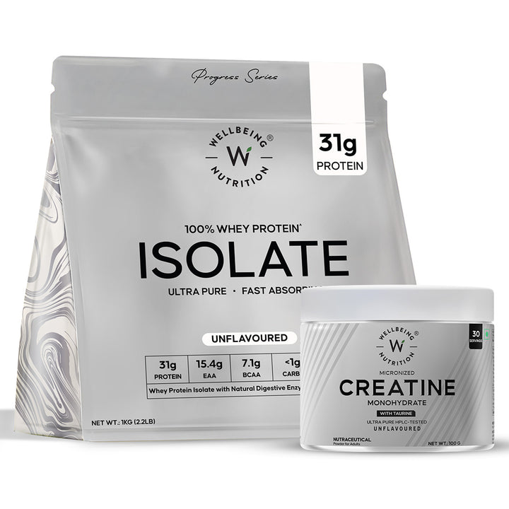 Whey Protein and Creatine Combo- Unflavoured