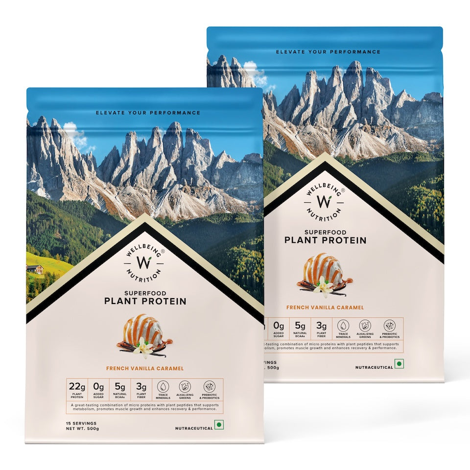Vegan Protein 500g French Vanilla Caramel pack of 2