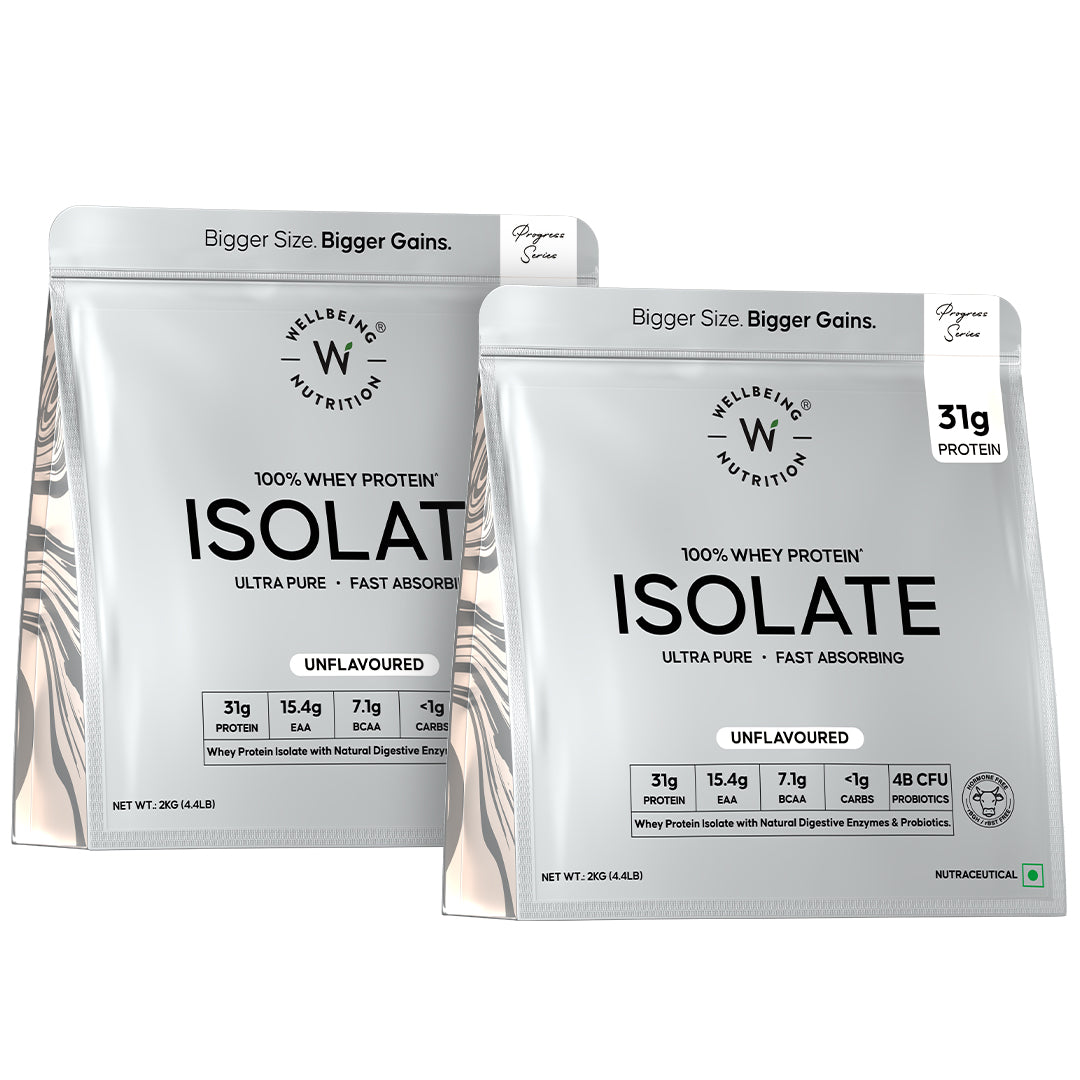 Whey Protein Isolate 31g | 2kg | 4B CFU Probiotics  | Unflavoured