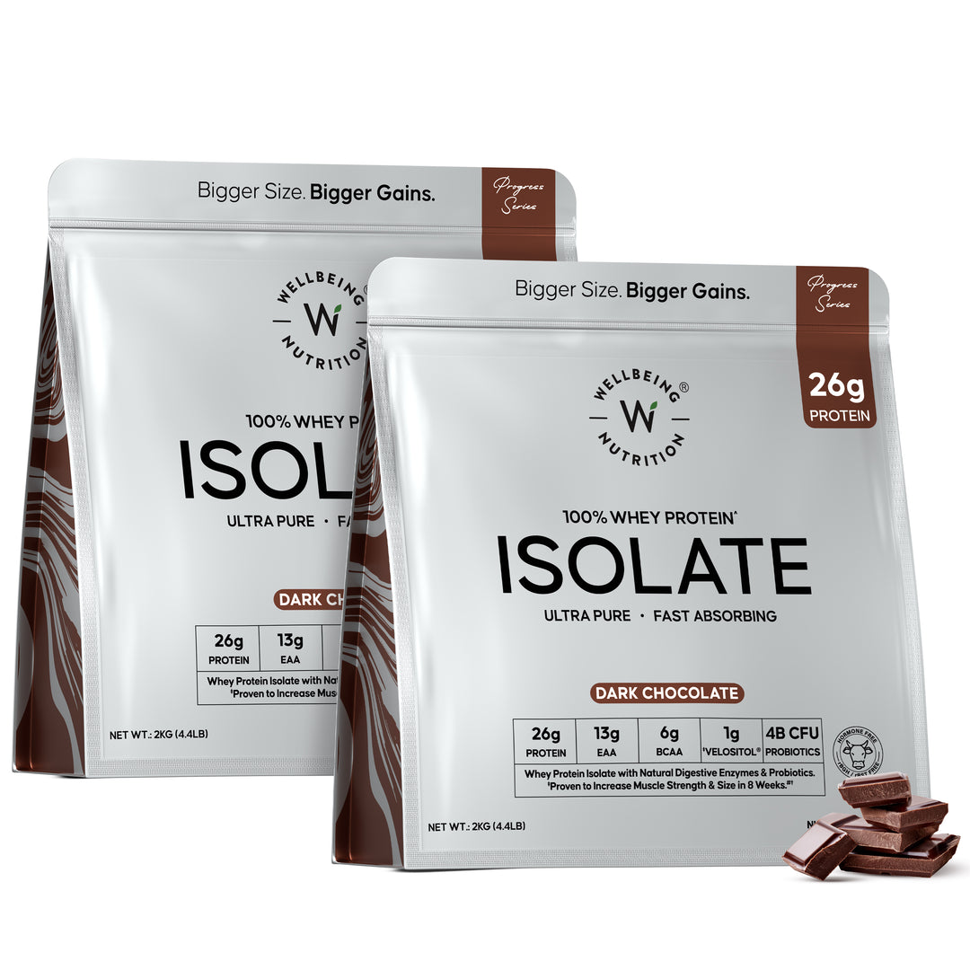 Whey Protein Isolate 26g | 2kg |  4B CFU Probiotics | Dark Chocolate