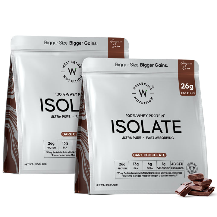 Whey Protein Isolate 26g | 2kg |  4B CFU Probiotics | Dark Chocolate