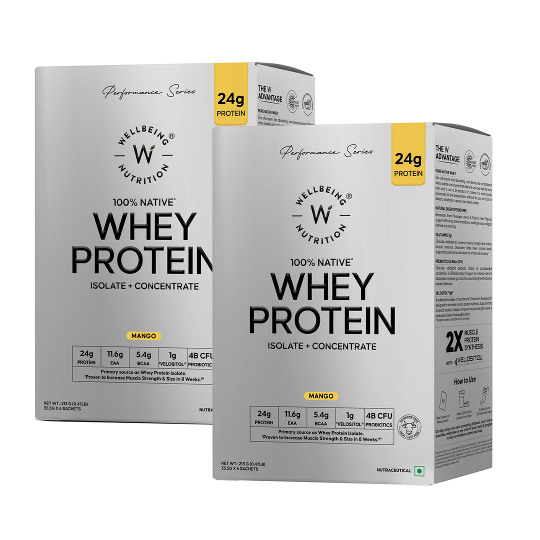 Whey Protein Isolate + Concentrate Mango Sachets