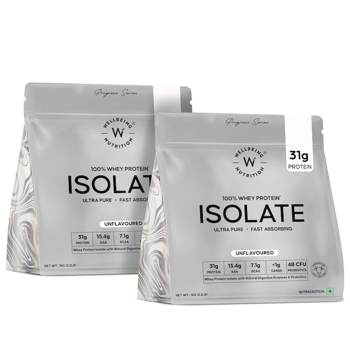Whey Protein Isolate 31g | 2kg | 4B CFU Probiotics  | Unflavoured