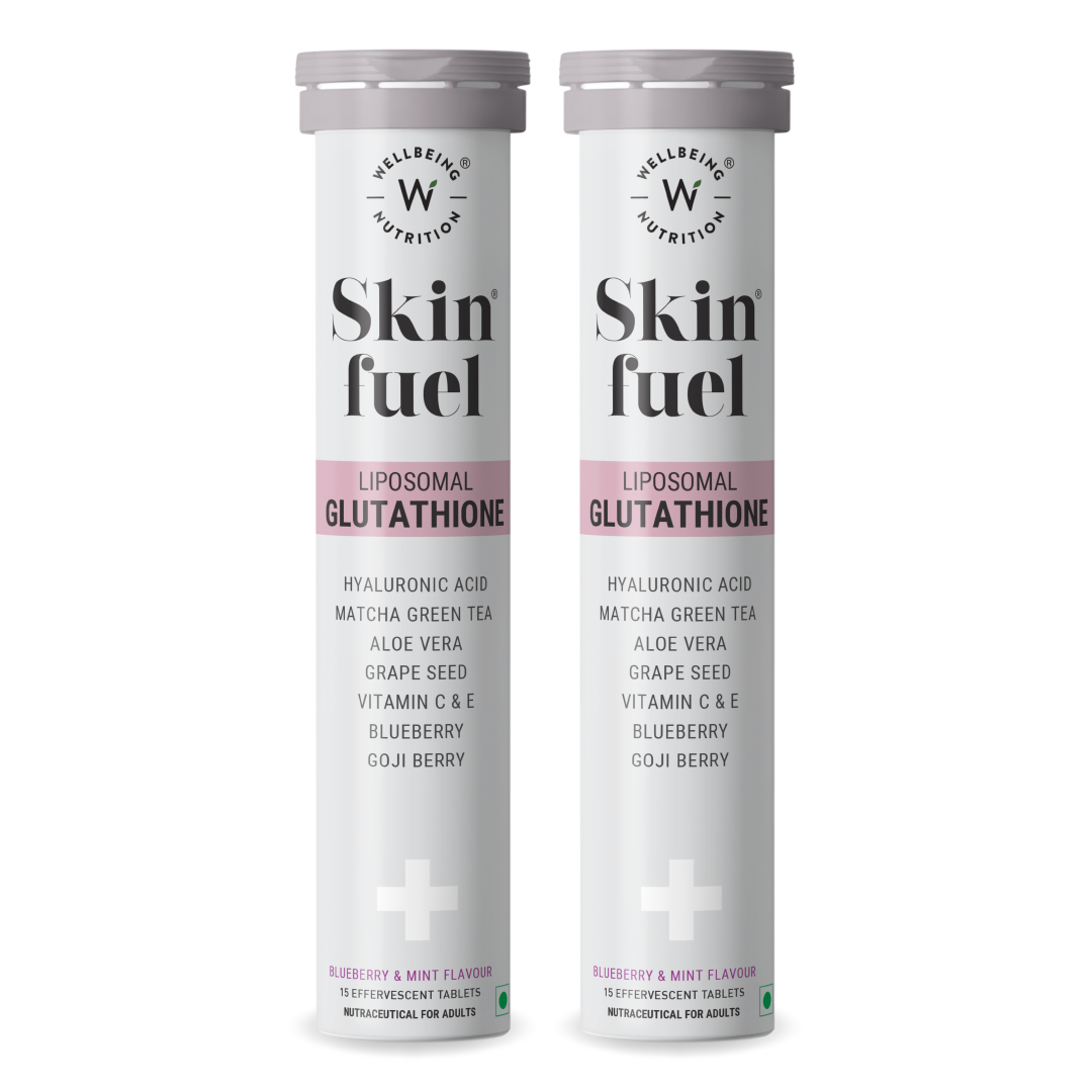 Skin Fuel Liposomal Glutathione 90% - Blueberry & Mint Flavour | 15 Tablets