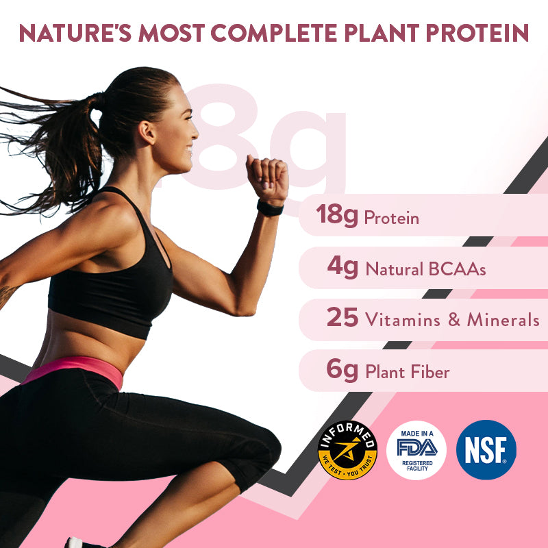 certified plant protein for women with ingredients