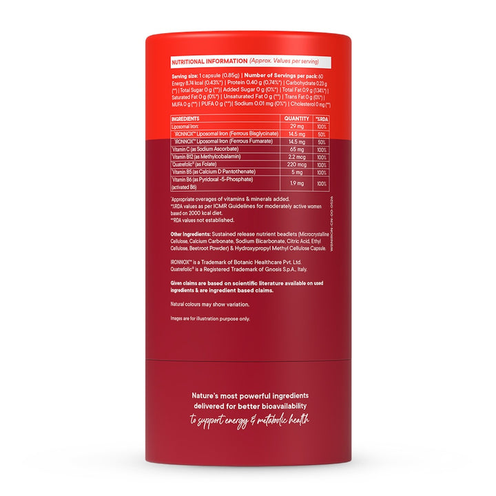 Liposomal Iron Complex |Pack of 60 Capsules
