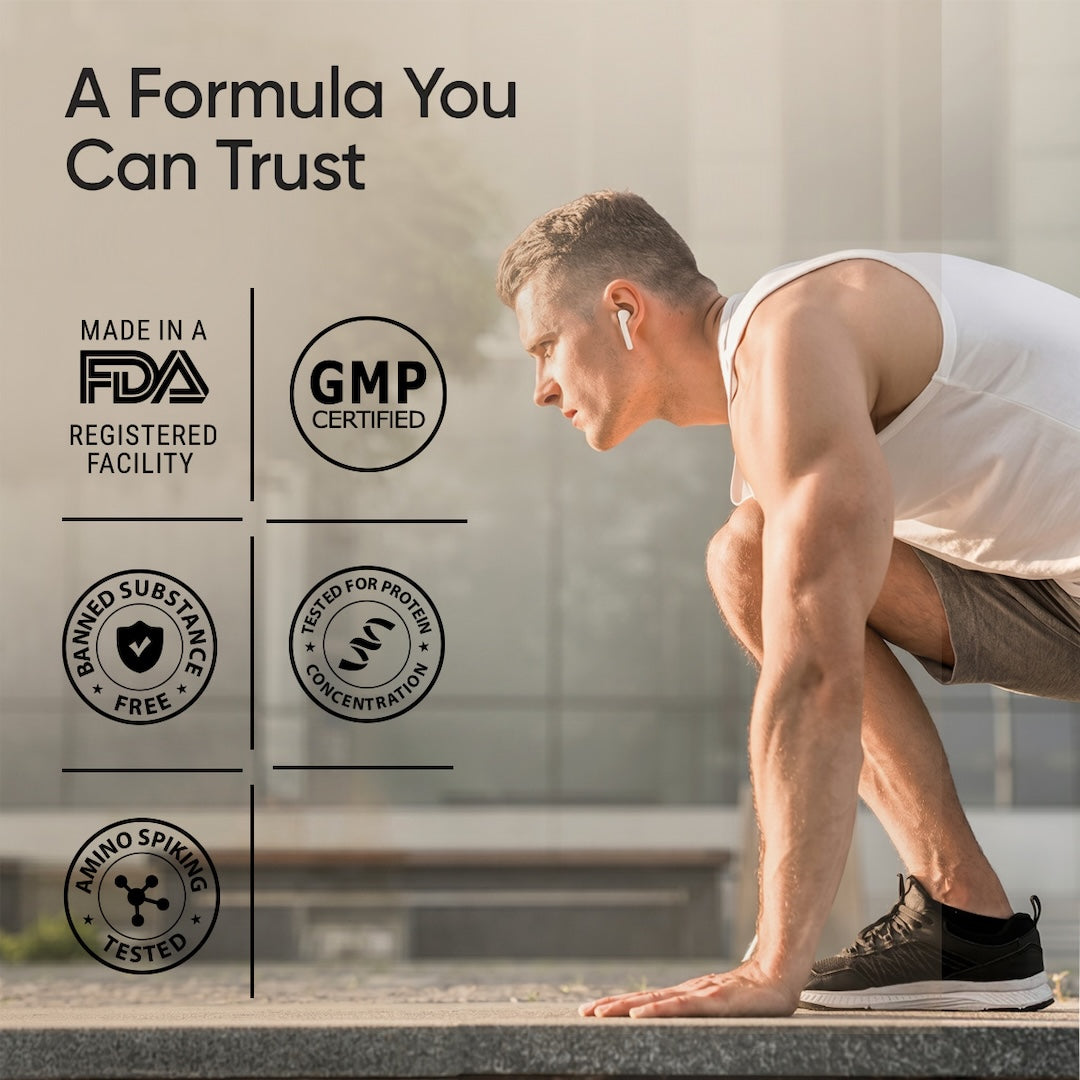 Whey Protein Isolate + Concentrate 24g | 1kg| 4B CFU Probiotics | Cappuccino
