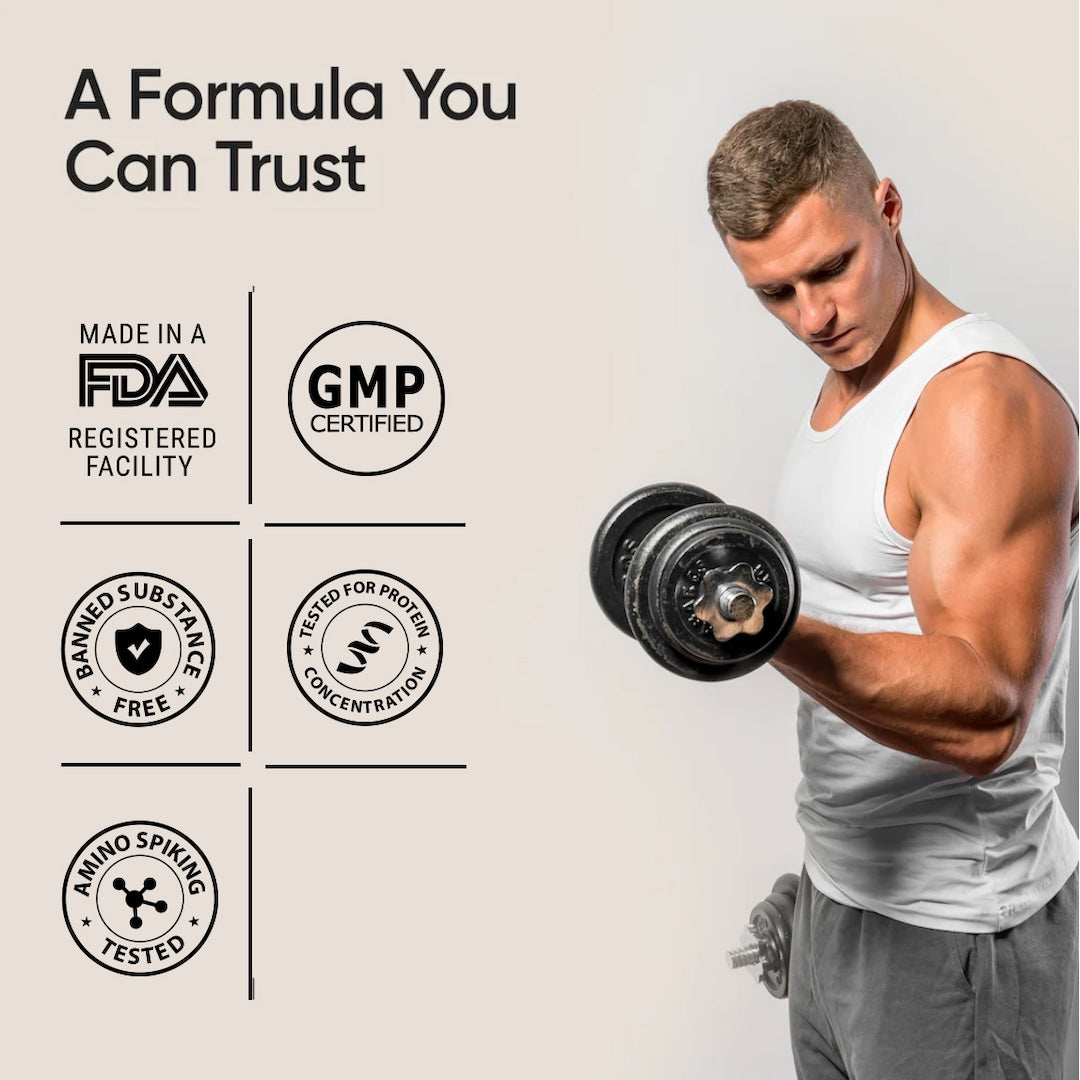 Whey Protein Isolate + Concentrate 24g | 1kg | 4B CFU Probiotics | Mango Flavoured